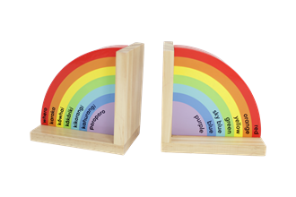 Moana Rd - Te Reo Rainbow Bookends